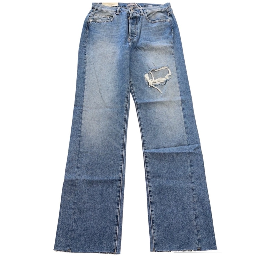 DL1961 Womens Emilie Straight Distressed Ultra High Rise Vintage Jeans 27